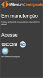 Mobile Screenshot of mileniumconsignado.com.br